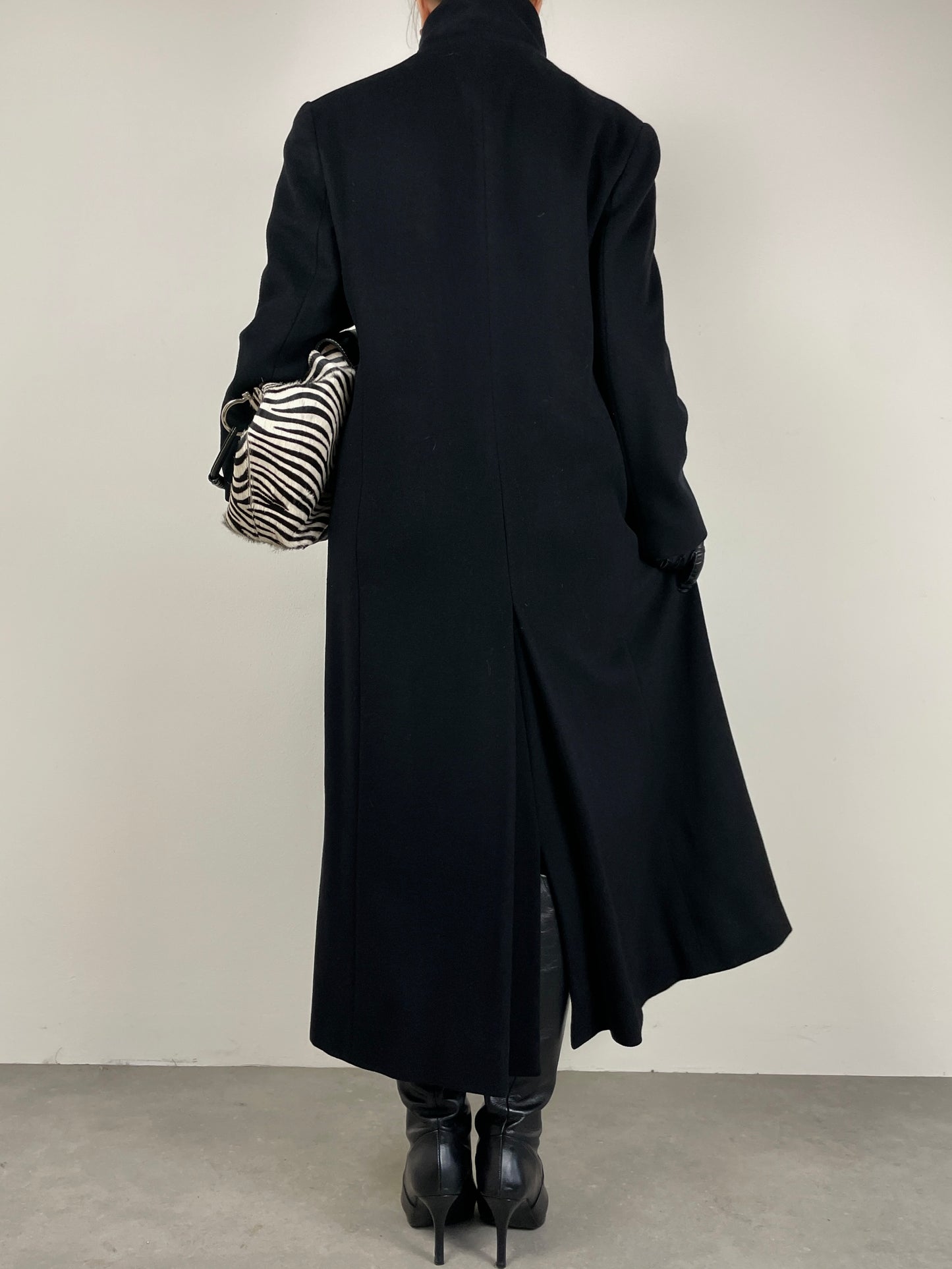 Cappotto lungo Made in Italy in lana