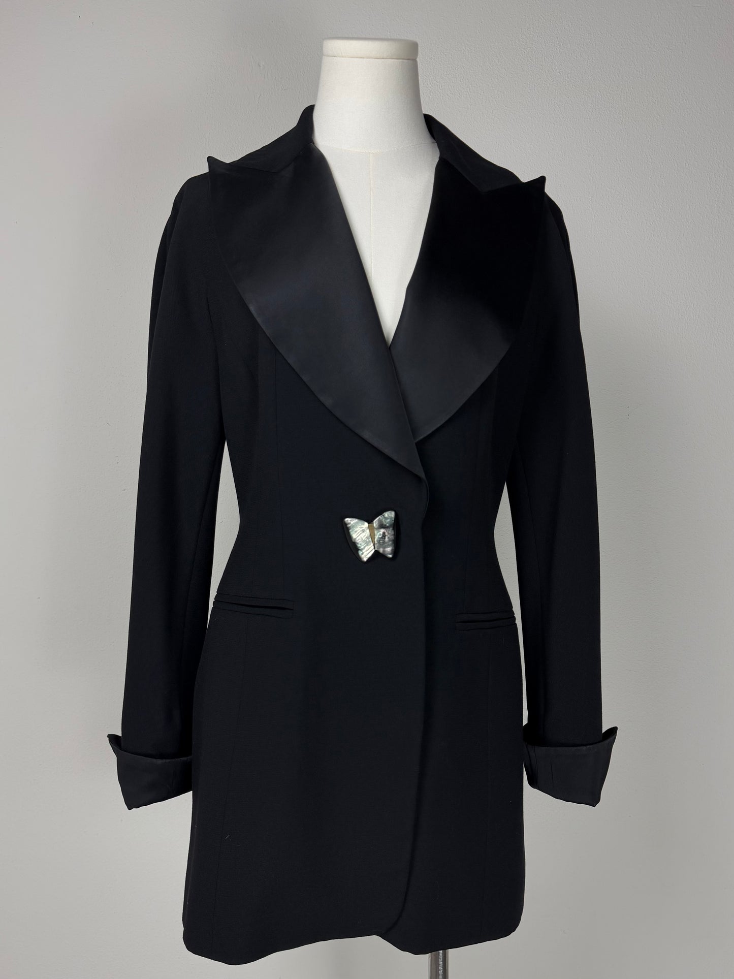 Blazer stile smoking vintage made in Italy in lana