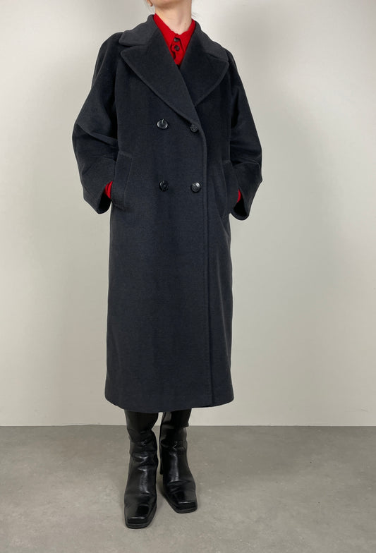 Grey Piacenza wool coat