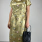 Qipao sartoriale in jacquard di viscosa