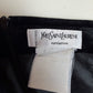 Gonna Yves Saint Laurent in velluto di cotone nero