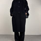 JIL Sander cappotto in drap di angora nero