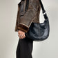 Hobo bag in vera pelle made in Italy