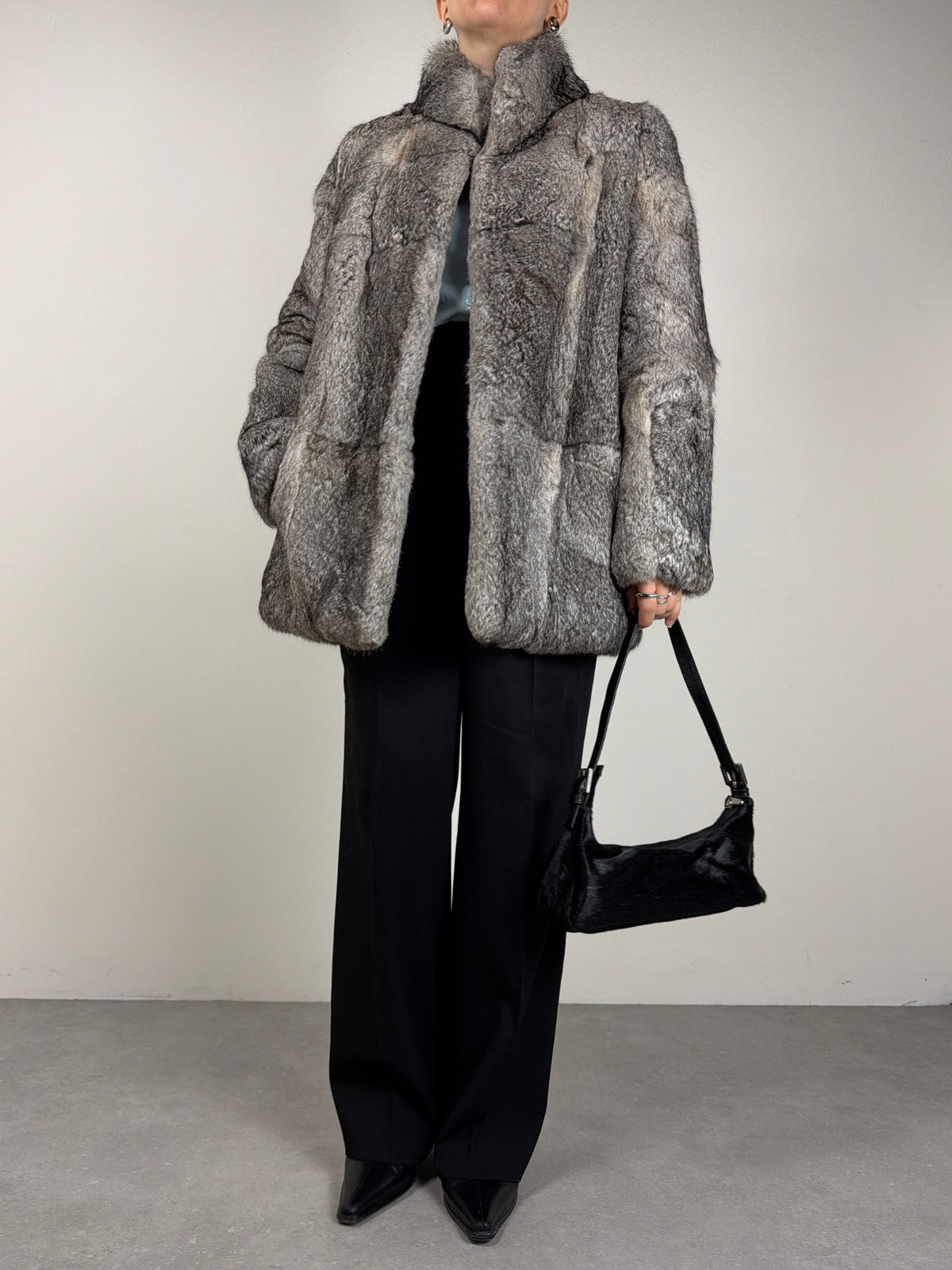 Pelliccia vintage in pregiato Rex rabbit