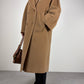 Cappotto in pura lana color cammello