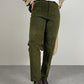 MOSCHINO pantaloni in vera pelle scamosciata