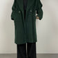 Max Mara green oversize coat