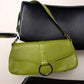 Made in Italy olive green leather bag