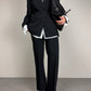 Completo vintage in lana gessata