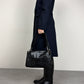 Maxi borsa in vera pelle stampa cocco