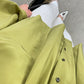 Camicia in pura seta verde oliva