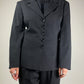 Blazer vintage in misto lana gessato