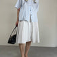 Camicia vintage in cotone con ricamo