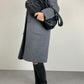 Maxi borsa in vera pelle nera