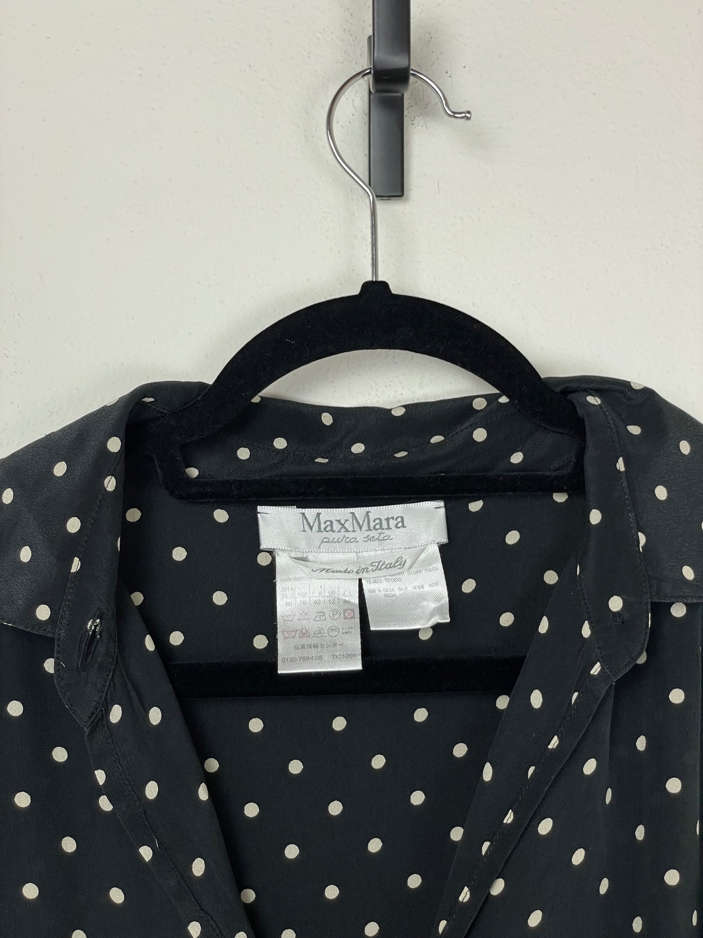 Abito MAX MARA in pura seta a pois