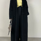 Black wool long coat