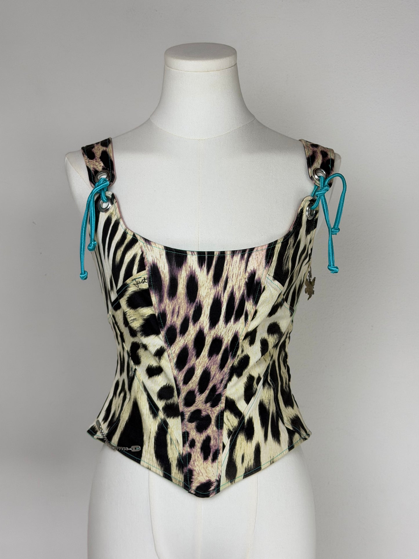 Bustino JUST CAVALLI leopardato anni 2000