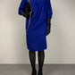 Abito vintage di Max Mara linea Pianoforte in lana blu