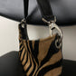 Real leather zebra bag