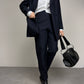 Completo vintage made in Italy in lana blu