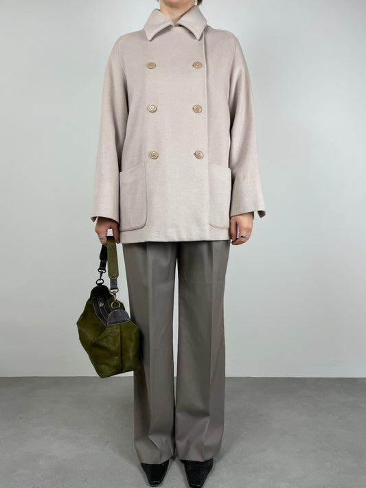 MAX MARA caban in Lana, angora e cashmere