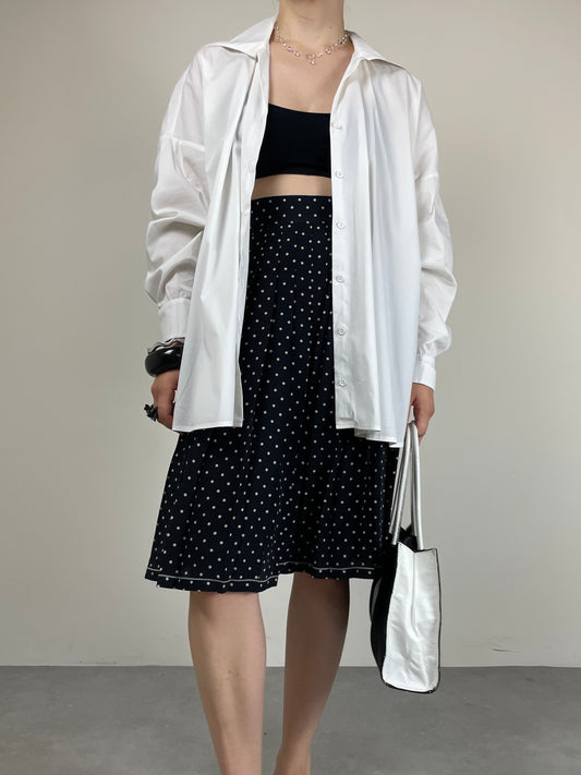 Camicia in cotone con incrocio sul retro