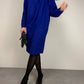 Abito vintage di Max Mara linea Pianoforte in lana blu