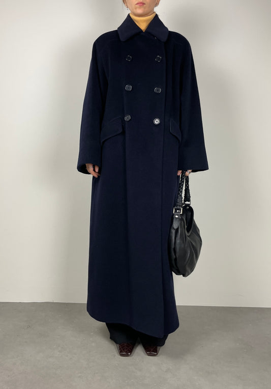 Blue Wool and cashmere new old stock coat