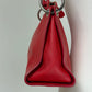 Borsa a spalla o a tracolla in vera pelle rossa