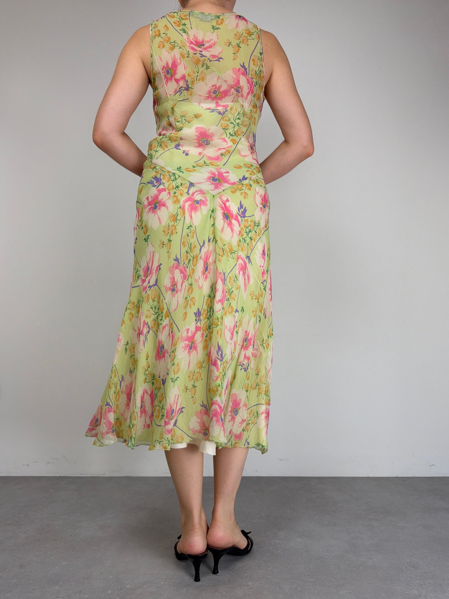 RALPH LAUREN abito in seta a fiori