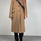 Cappotto in pura lana color cammello Made in Italy