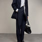 Completo vintage made in Italy in lana blu