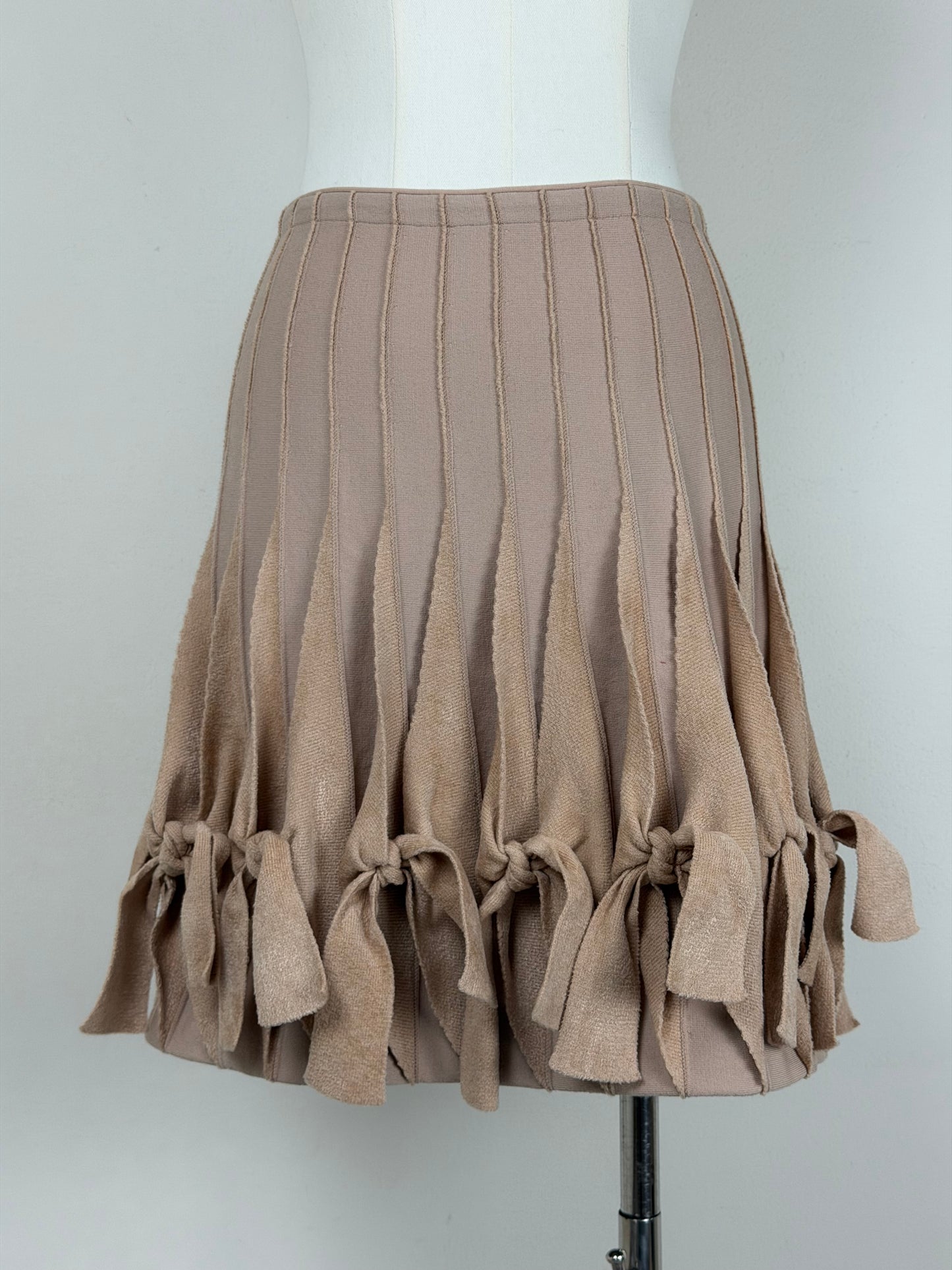ALAÏA gonna in maglia con nodi