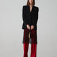 Pantalone in pura seta tagliato in sbieco