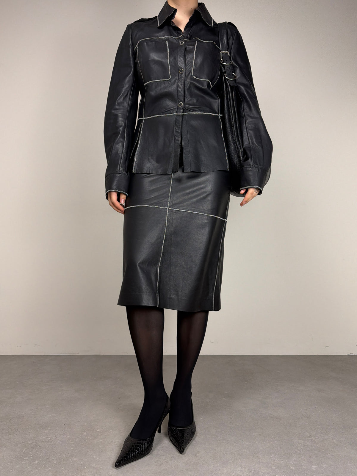 Tailleur in vera pelle