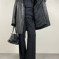 Giacca in morbida nappa nera made in Italy