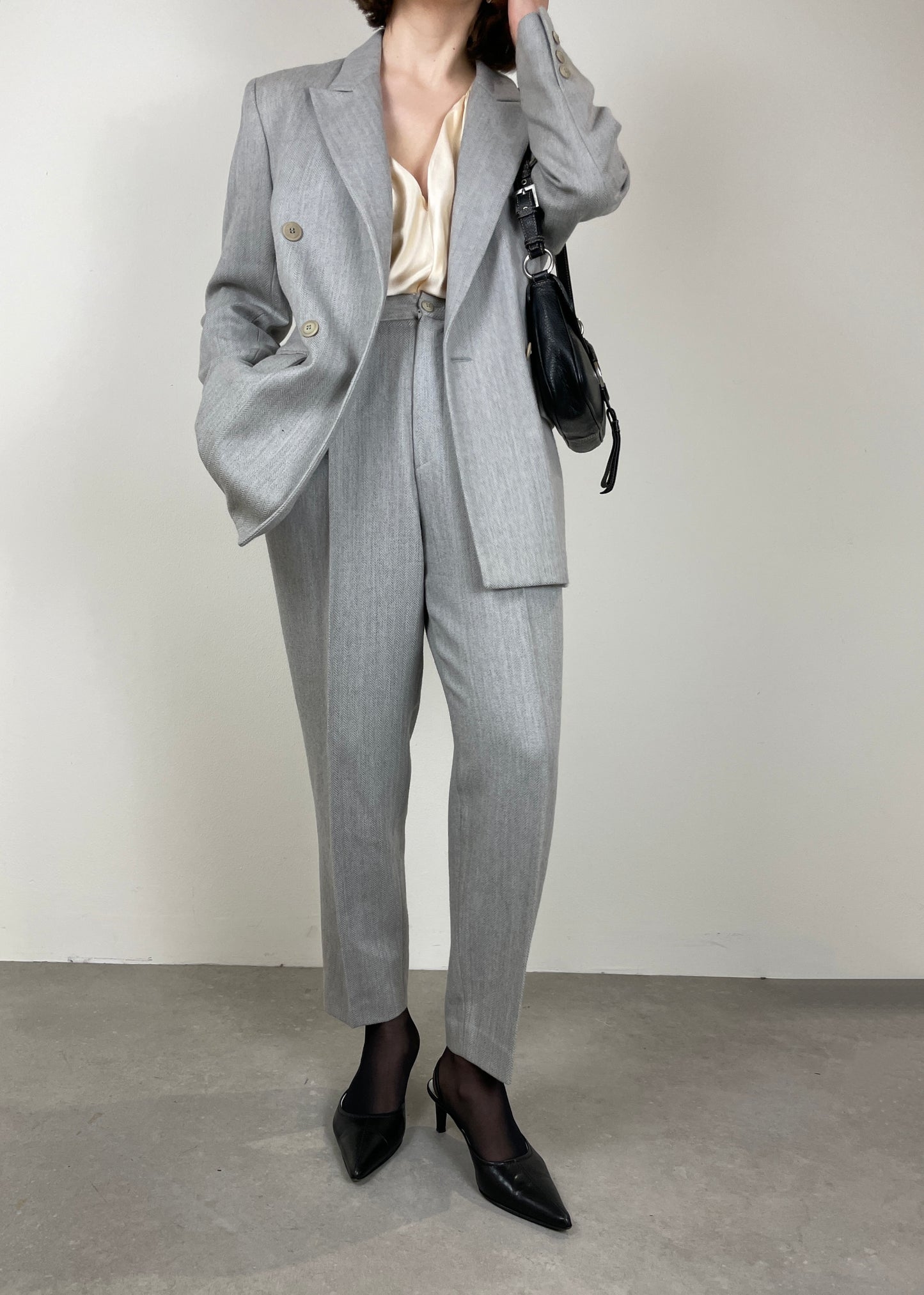 Made in Paris grey wool suit