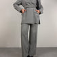 MAX MARA completo grigio in lana e viscosa