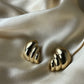 Gold plated shell earrings