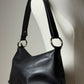 Borsa in pelle nera da spalla o tracolla