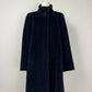 Cinzia Rocca Icon cappotto blu in alpaca e lana