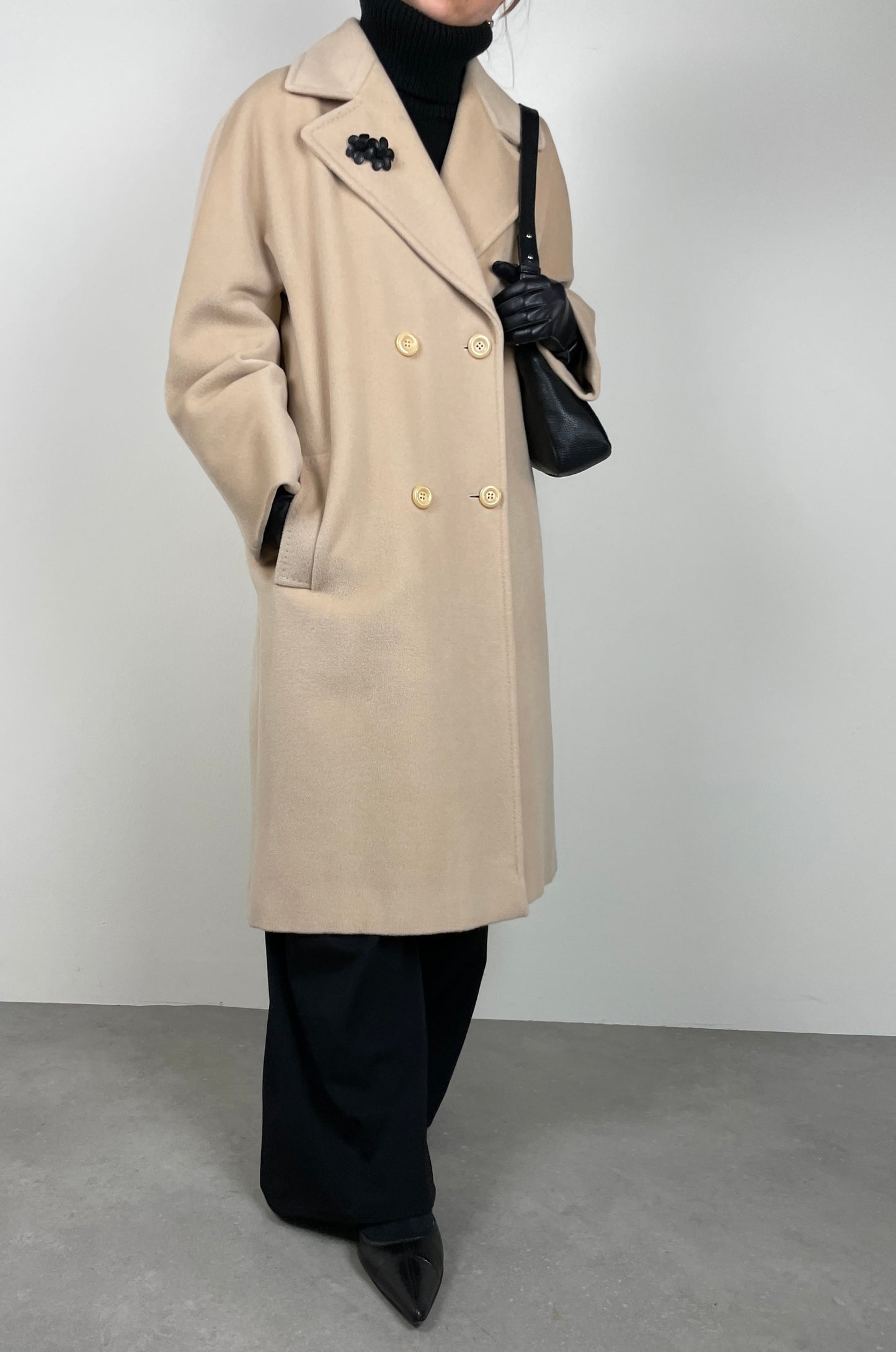 Ivory wool coat