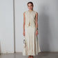 Gilet in seta ricamato con perline