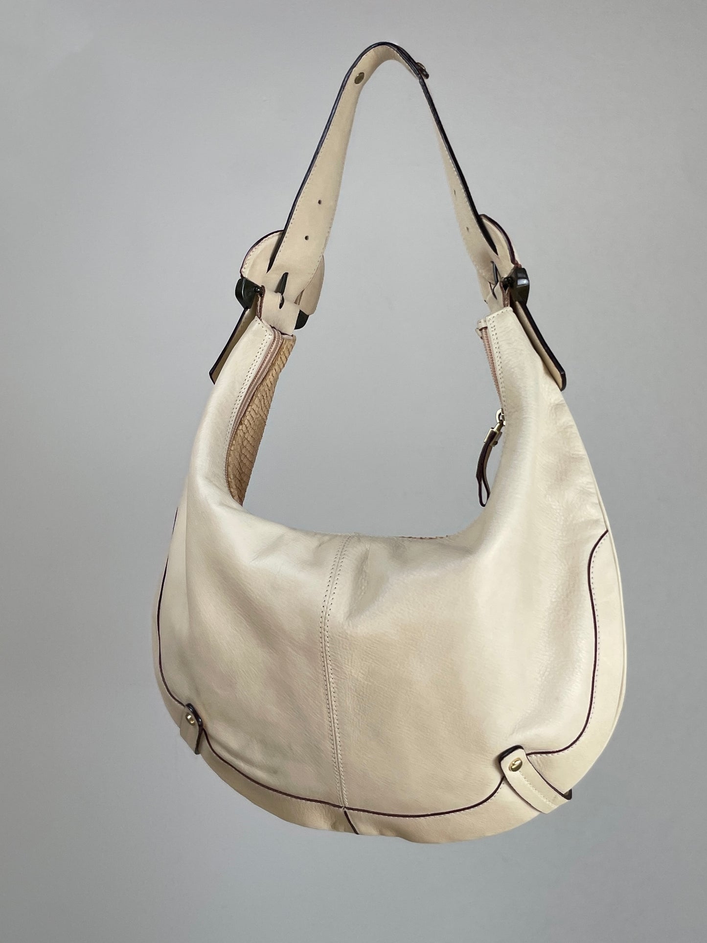 Borsa Hobo in vera pelle