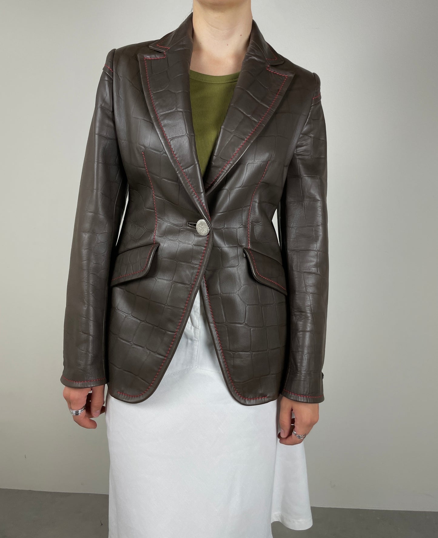 Perfect leather blazer