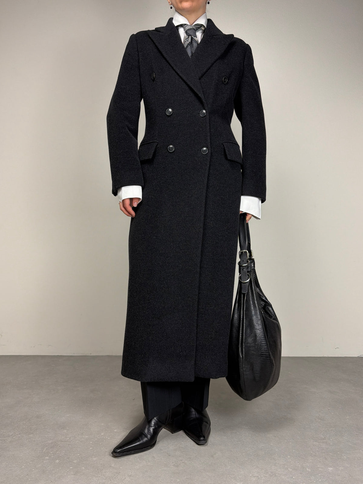 GIANFRANCO FERRÈ STUDIO cappotto in lana e angora