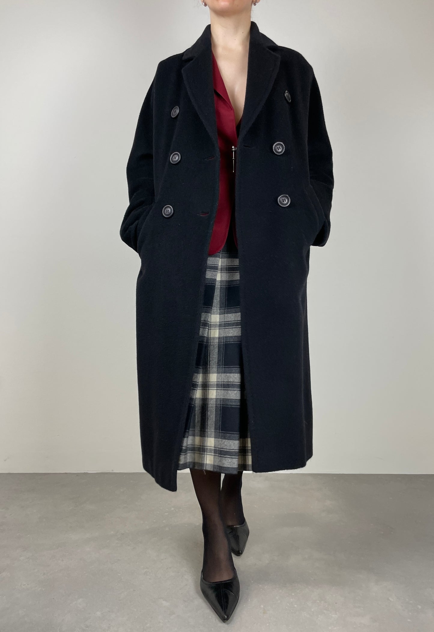 Alpaca and wool coat