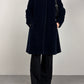 Cinzia Rocca Icon cappotto blu in alpaca e lana