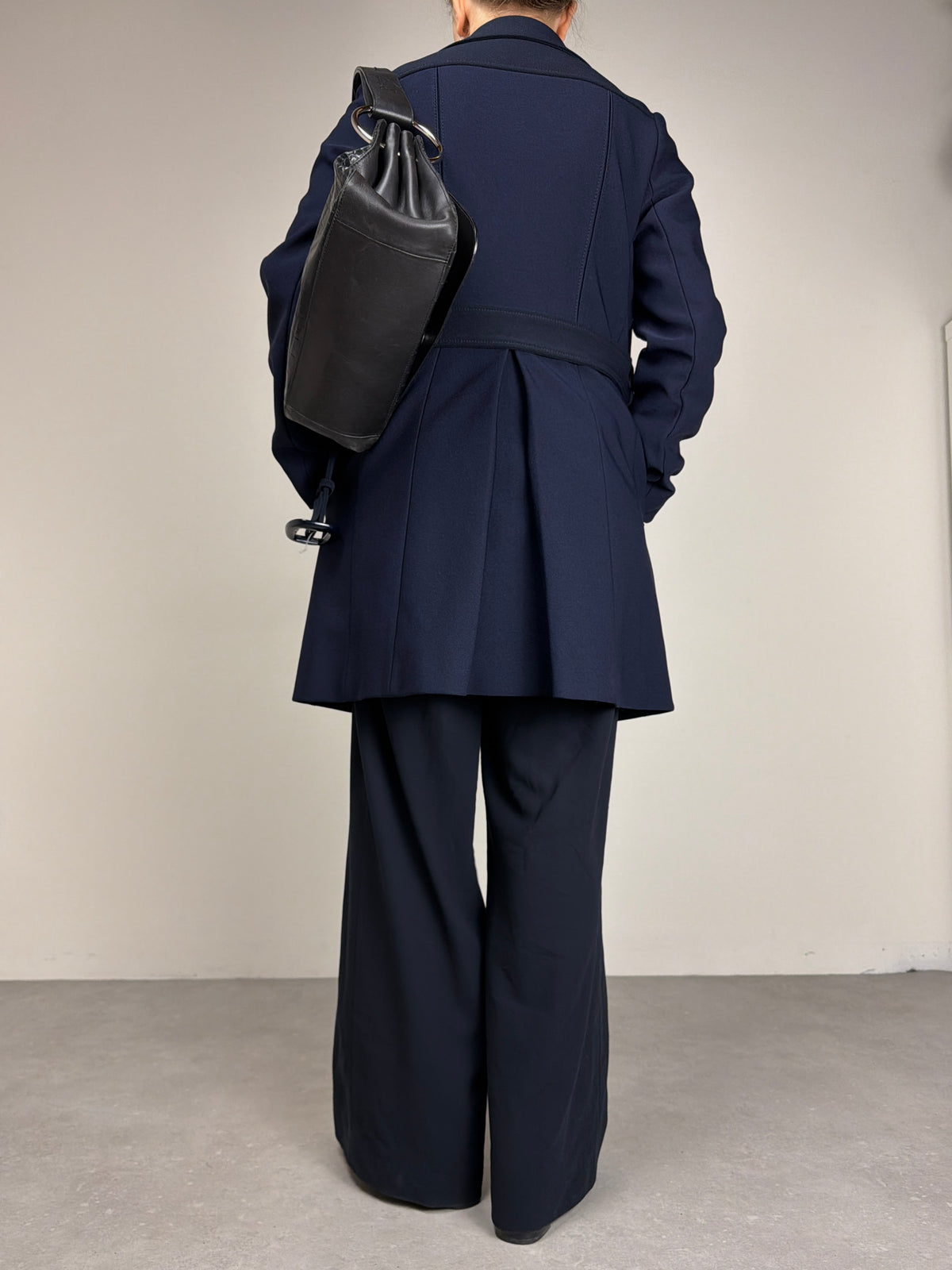 PRADA trench blu e nero