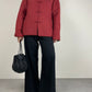Piumino vintage in seta e cotone double face